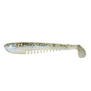 K.P Baits Skeleton Shad Gummifisch 3" 7,5cm 203 Pearl Ghost