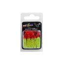 Relax Twister 1" 3,5 cm Barsch Forelle Döbel 10 Stück 058 Grün Rot