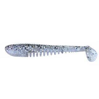 K.P Baits Skeleton Shad Gummifisch 3" 7,5cm 123 Transparent Flakes