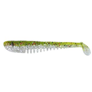 K.P Baits Skeleton Shad Gummifisch 4" 10 cm 5 Stück Glow