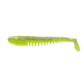 K.P Baits Skeleton Shad Gummifisch 4" 10 cm 5 Stück 014 Lemon Ghost