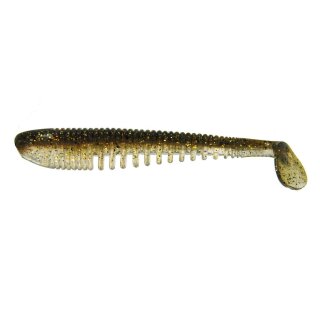 K.P Baits Skeleton Shad Gummifisch 4" 10 cm 5 Stück 024 Brown Mushroom