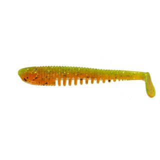 K.P Baits Skeleton Shad Gummifisch 4" 10 cm 5 Stück 049 Orange Green