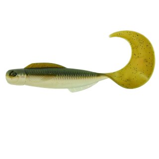 K.P Baits Mud Minnow 3,5" 8,75 cm 25 Stück 100 Green White Two Tone