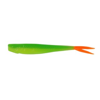 K.P Baits XO Minnow 5,5" V Tail No Action 5 Stück 076 Green Flashlight