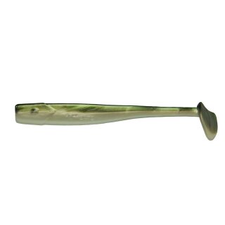 K.P Baits Slim Shad Gummifisch 5" 12,5 cm 100 Green White Two Tone