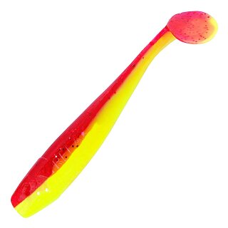 Relax King Shad 3" 5 Stück Gummifisch L240 Rot Gelb