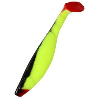 Relax Kopyto Shad Gummifisch 6" 15 cm 5 Stück 056 R Schwarz Chartreuse