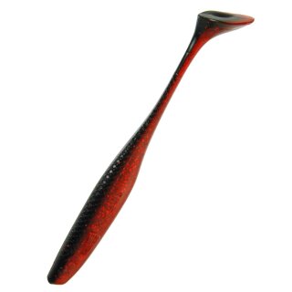 K.P Baits Lazy Shad Gummifisch 4" 10 cm 5 Stück 033 Japan Rot Schwarz