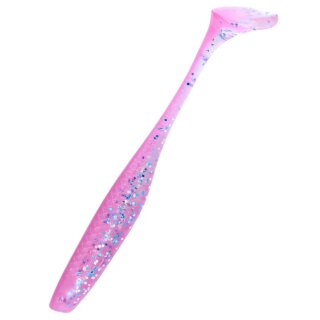 K.P Baits Lazy Shad Gummifisch 4" 10 cm 5 Stück 069 Pink Blau