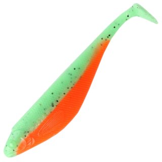Major Fish Rabaza Shad Gummifisch 10 cm 4 Stück Smaragd Orange
