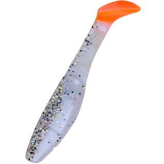 Relax Kopyto 4L 10 cm Gummifische 10 Stück 3x3 - 053 Silber Orange