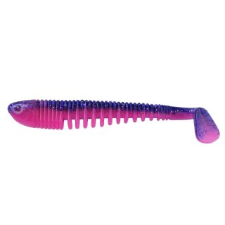 K.P Baits Skeleton Shad Gummifisch 4" 10 cm 5 Stück 062 Lila Pink