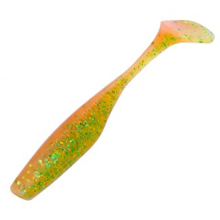 K.P Baits Lazy Shad Gummifisch 3" 7,5 cm 5 Stück 147 Chartreuse Orange