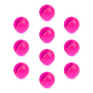 Slotted Tungsten Beads Perlen Geschlitzt 10 Stück Fluo Pink 4 mm - 0,5 Gramm