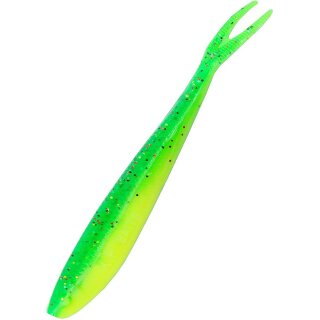 K.P XO Baby Dropshot V Tail Gummifische 2,6" 6 Stück 051 Chartreuse Lime Grün