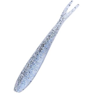 K.P XO Baby Dropshot V Tail Gummifische 2,6" 6 Stück 123 Silber Glitter