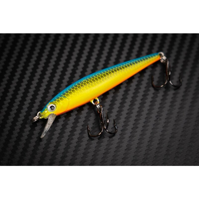 Major Fish Raptor Barsch Wobbler Flachläufer 7 cm Blau Grün