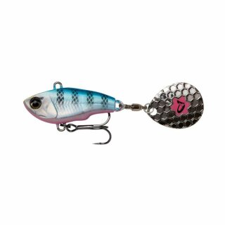 Savage Gear Fat Tail Spin 5,5 cm 9 Gramm Spin Jig Blue Silver Pink