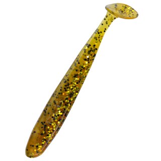 Relax Bass 3" 9,5 cm Gummifisch Action Shad L234 Braun Gold Glitter