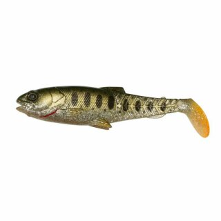 Savage Gear Craft Cannibal Paddletail Shad 12,5 cm 1 Stück Olive Silver Smolt