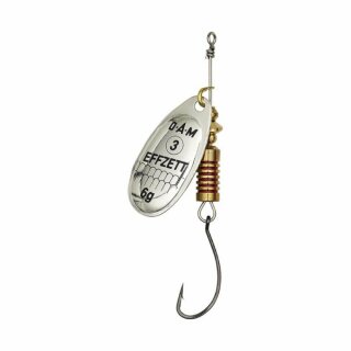 Dam Effzett Einfach Spinner Single Hook Silber - Gr. 2