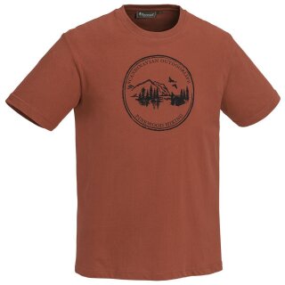 Pinewood Camp T Shirt Bio Baumwolle 5570 Terracotta L