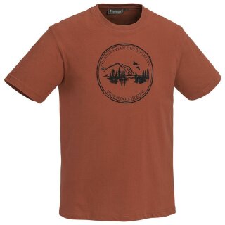 Pinewood Camp T Shirt Bio Baumwolle 5570 Terracotta XXL