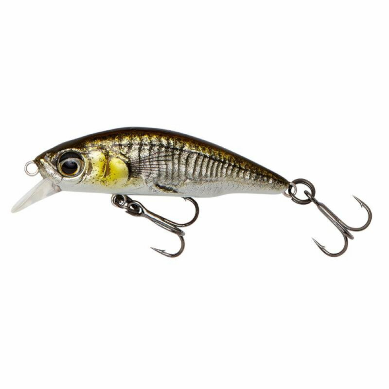 Savage Gear 3D Sticklebait Stichling Twitch 5.5 cm 7 G Sinking Ayu Green Silver