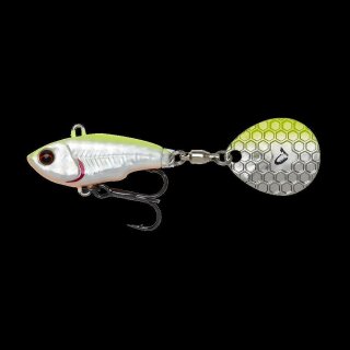 Savage Gear Fat Tail Spin 8 cm 24 Gramm Spin Jig Lemon Black Flash