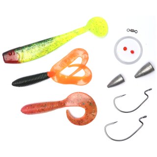 Major Fish Carolina Rig Set Ready-to-fish Relax Gummifische