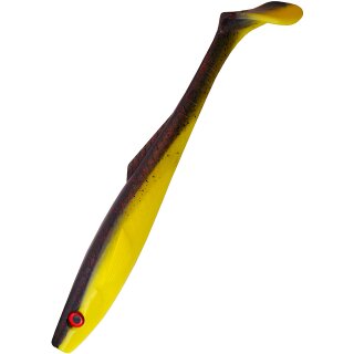 K.P Baits Pike Shad Hecht XXL Gummifisch Swimbait 9" 22,5 cm 013 Schwarz Gelb