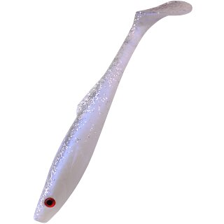 K.P Baits Pike Shad Hecht XXL Gummifisch Swimbait 9" 22,5 cm 123 Pearl Silber