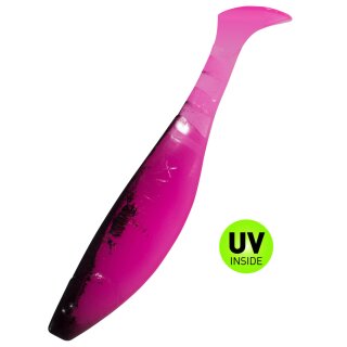 Relax Kopyto Shad Gummifisch 6" 15 cm 5 Stück 335 Hot Sexy Pink Schwarz