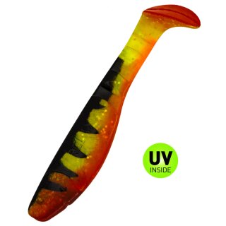 Relax Kopyto 4L 10 cm Gummifische 10 Stück Grün Chartreuse Orange