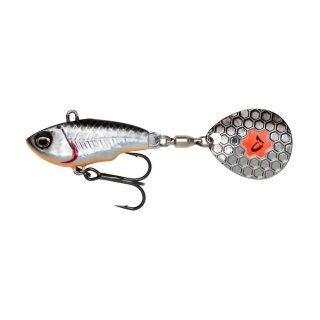 Savage Gear Fat Tail Spin 6,5 cm 16 Gramm Spin Jig Dirty Silver