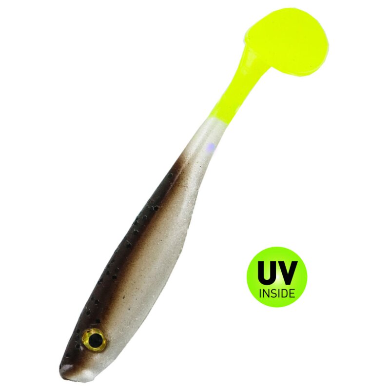 BBB Suice Shad 3,5" 5 Stück Green Pumpkin Chart Tail