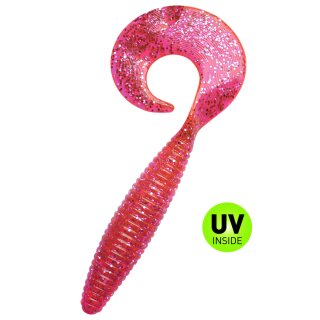 SX Magnum Twister 6" 16 cm 2 Stück Hot Pink Glitter