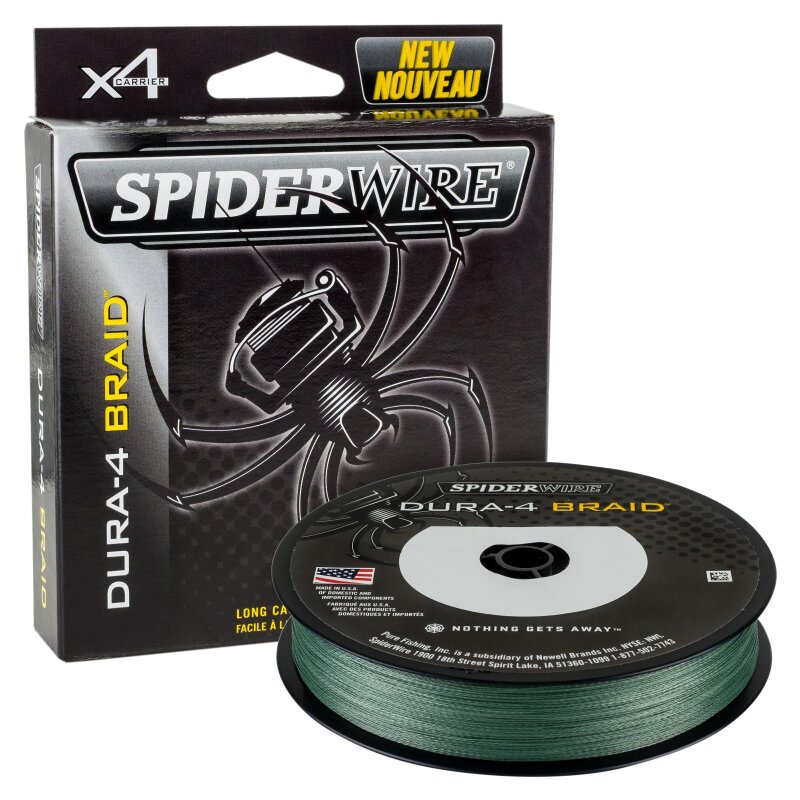 Spiderwire DURA-4 Braid geflochtene Schnur moss green 150 Meter